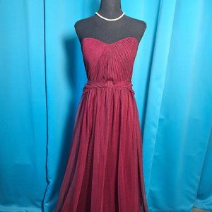 Birdy Grey Formal Long Dress Size XL Burgundy